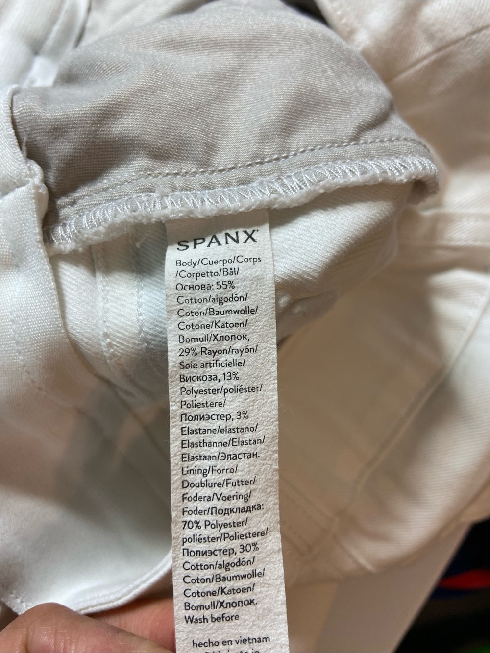 SPANX White Cropped Wide-Leg Trousers with Flap Pockets - Picture 13 of 13